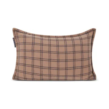 After Ski Checked Cotton Flannel pute 30 x 50 cm - Beige-dark gray - Lexington