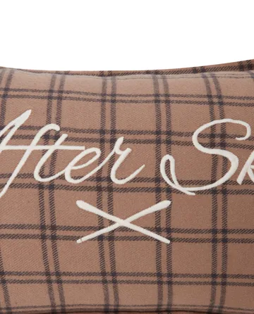 After Ski Checked Cotton Flannel pute 30 x 50 cm - Beige-dark gray - Lexington