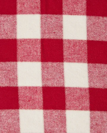Checked Cotton Flannel putetrekk 50x60 cm - Red-light beige - Lexington