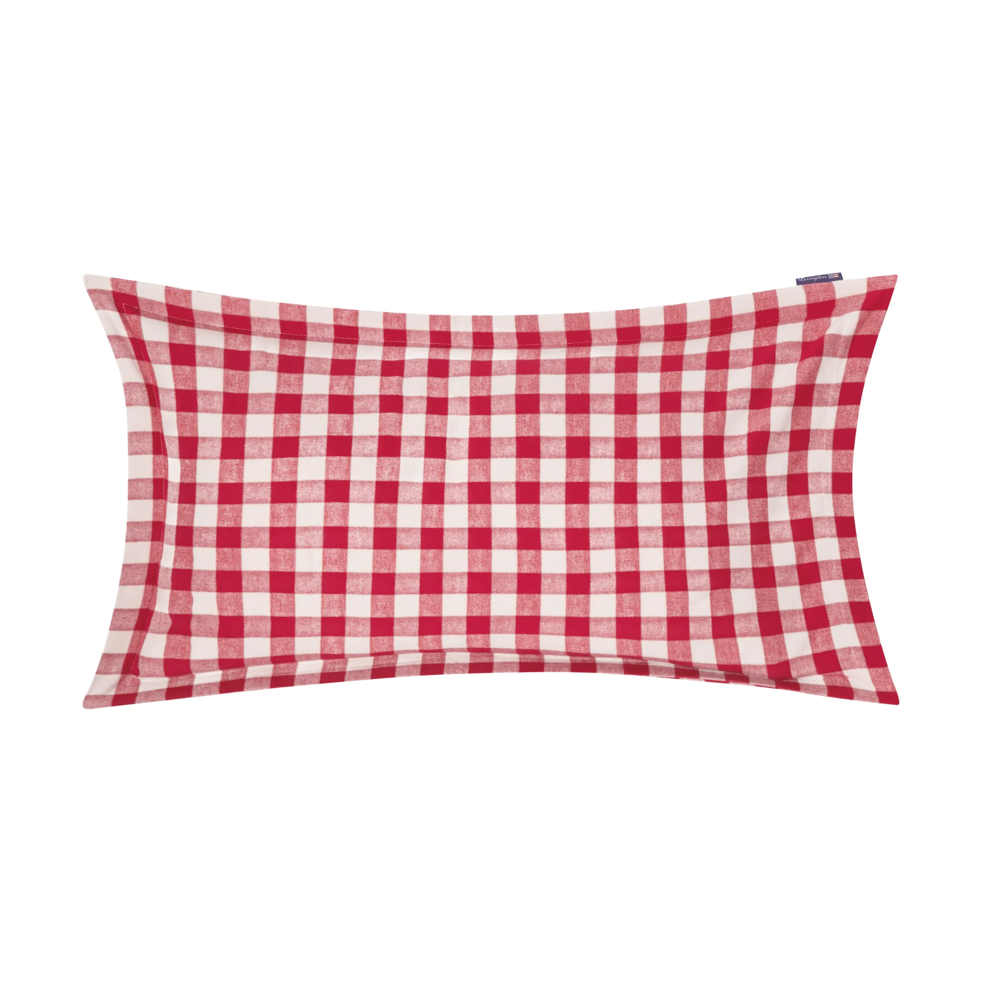 Lexington Checked Cotton Flannel putetrekk 50x90 cm Red-light beige
