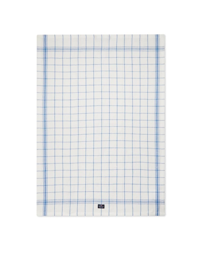 Checked kjøkkenhåndkle 50x70 cm - Hvit-blå - Lexington