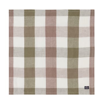 Checked Linen/Cotton stoffserviett 50x50 cm - Olive - Lexington