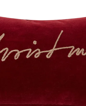 Christmas Organic Cotton Velvet pute 30 x 50 cm - Red - Lexington