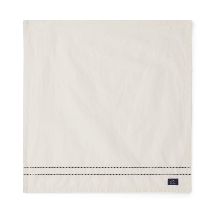 Cotton Linen stoffserviett stitches 50x50 cm, Off-white Lexington