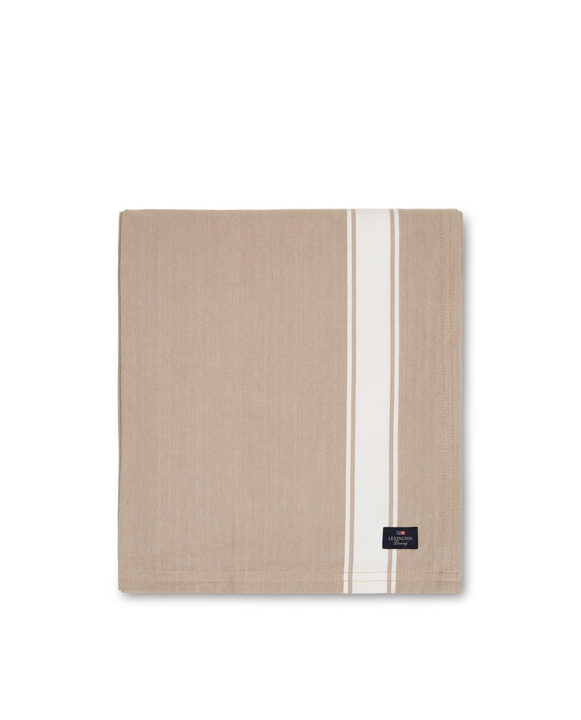 Lexington Icons Cotton Herringbone duk 150x250cm Hvit-blå