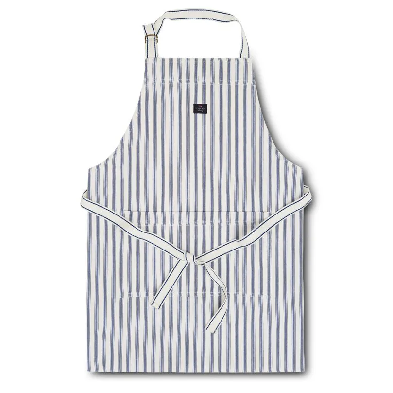 Icons Herringbone Striped forkle, Blue-white Lexington