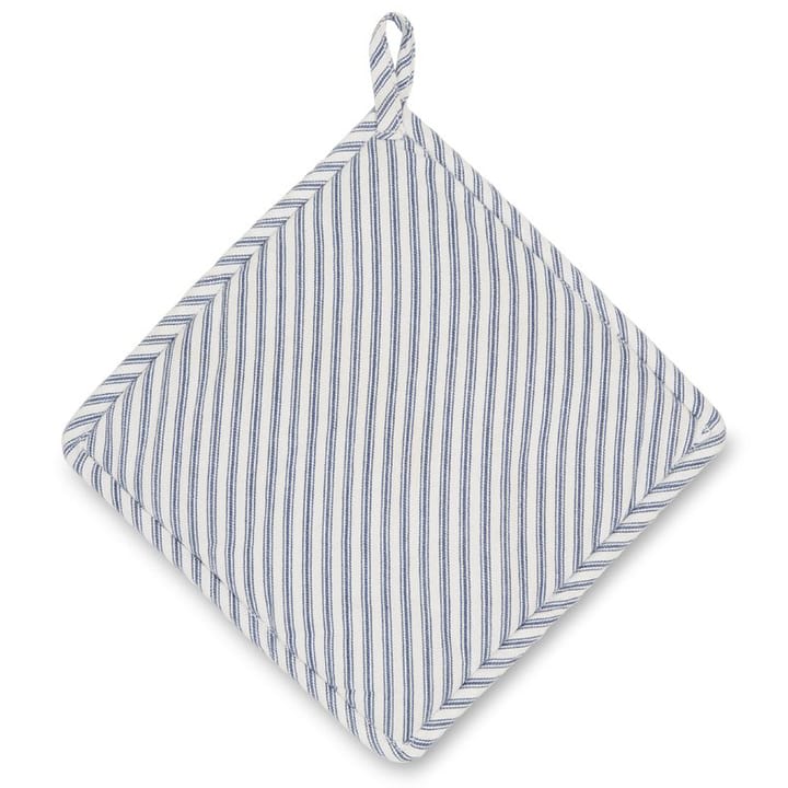Icons Herringbone Striped grytelapp, Blue-white Lexington