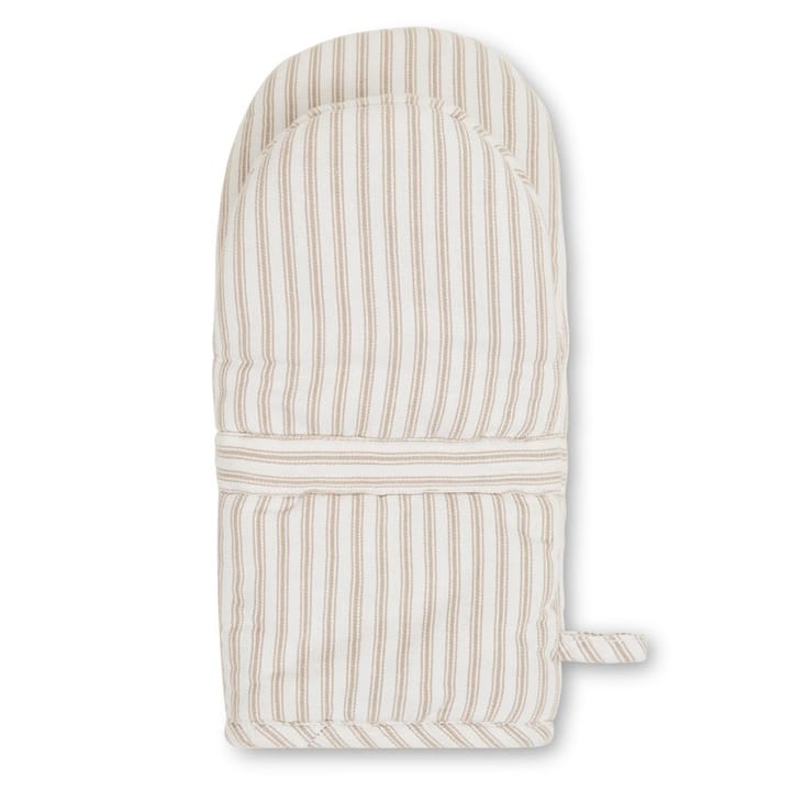 Icons Herringbone Striped grytevott, Beige-white Lexington