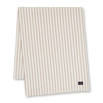 Icons Herringbone Striped løper 50x150 cm - Beige-white - Lexington