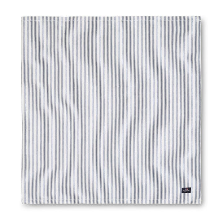 Icons Herringbone Striped serviett 50x50 cm - Blue-white - Lexington