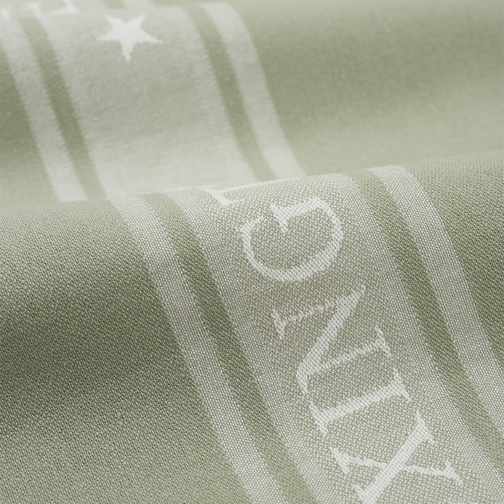 Icons Star kjøkkenhåndkle 50x70 cm, Sage green-white Lexington