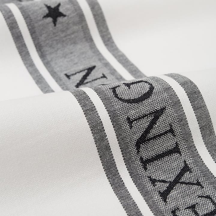 Icons Star kjøkkenhåndkle 50x70 cm, White-black Lexington