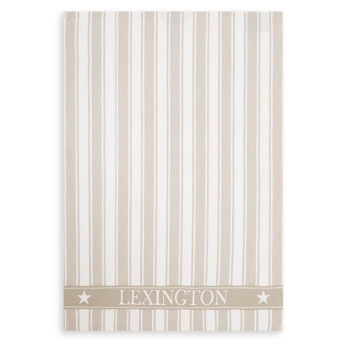 Lexington Icons Waffle Striped kjøkkenhåndkle 50x70 cm Beige-white