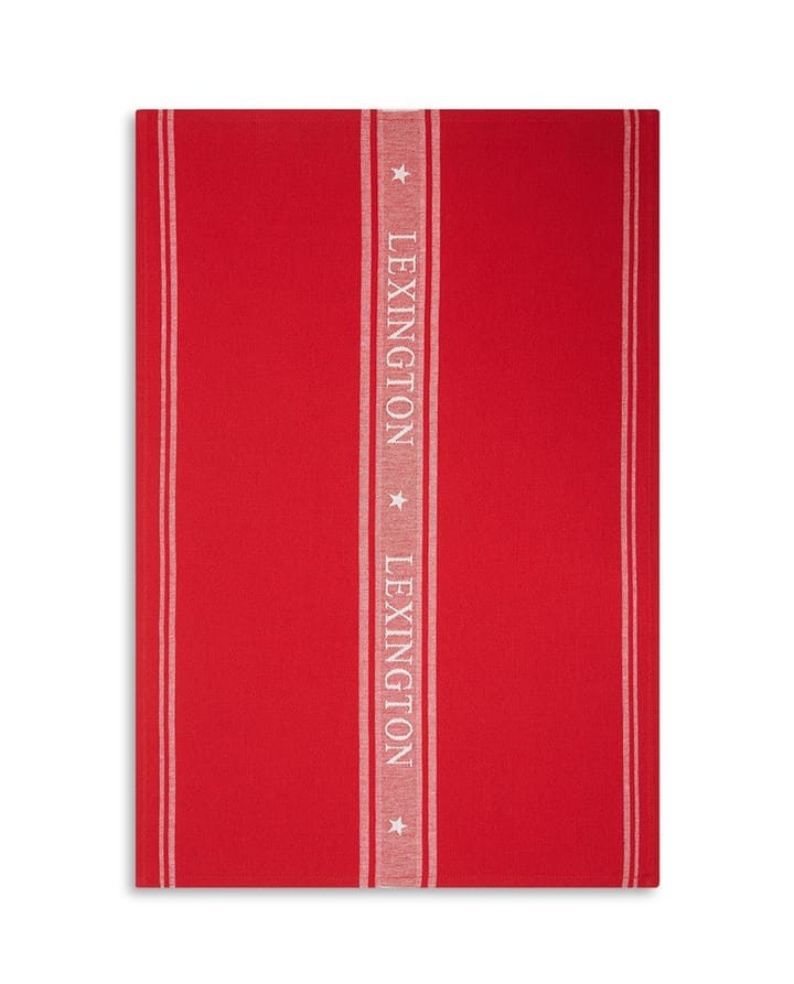 Ikon Star kjøkkenhåndkle 70x50 cm, Rød-hvit Lexington