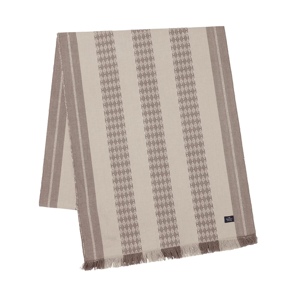 Jacquard Striped bordløper 50x250 cm, Beige Lexington