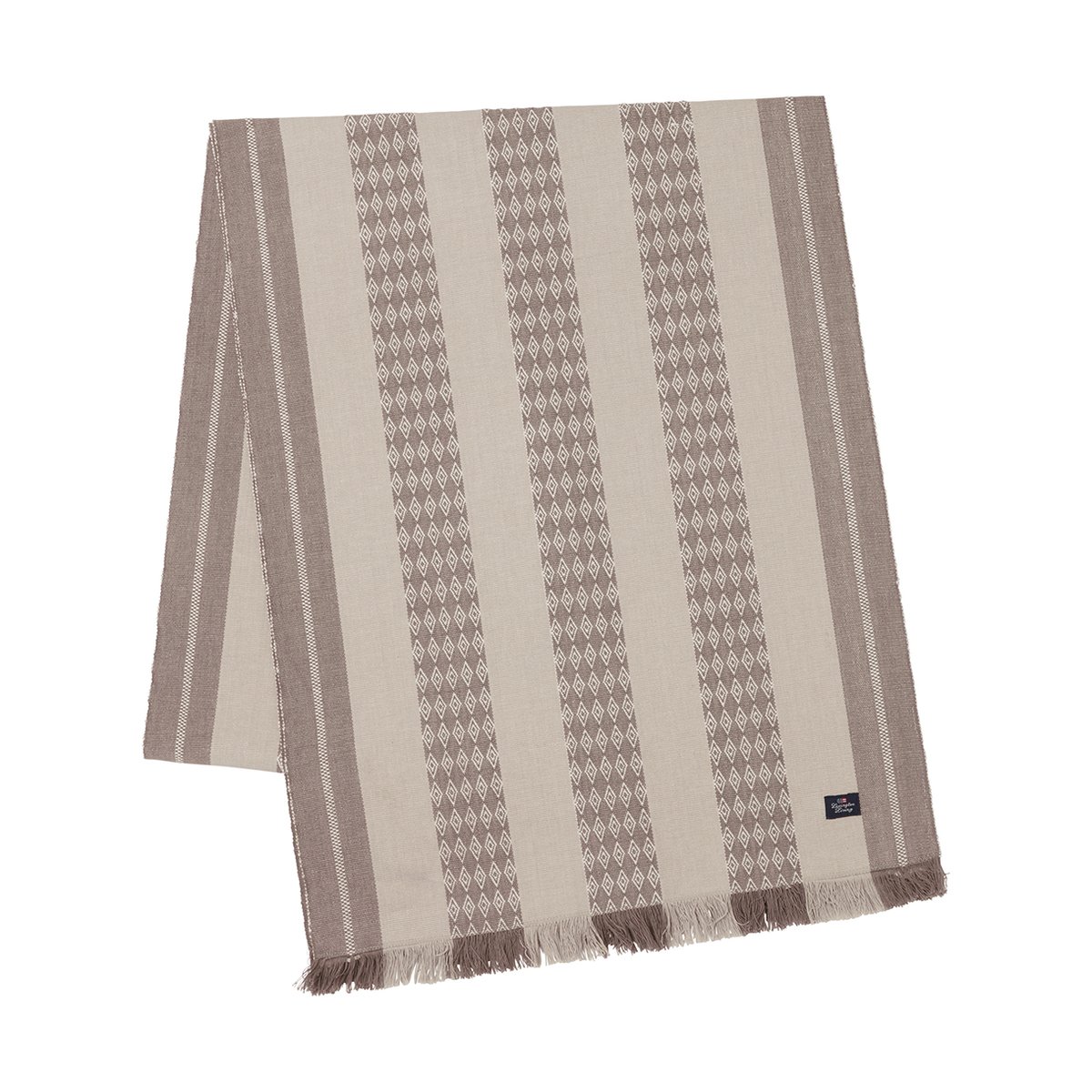 Lexington Jacquard Striped bordløper 50x350 cm Beige