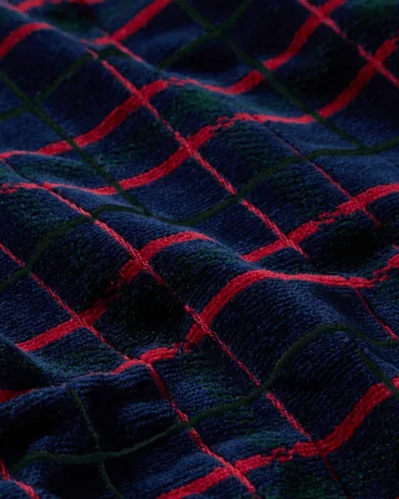 Lexington checked håndkle 2-pakning - Navy-green, 50x70 cm - Lexington