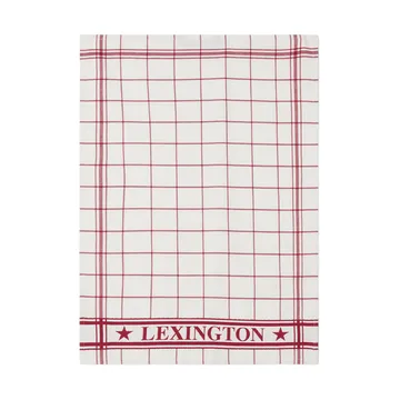 Lexington Checked kjøkkenhåndkle 50x70 cm - Hvit-rød - Lexington