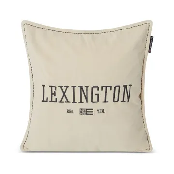 Logo Message Velvet kuddfodral 50x50 cm - Light beige - Lexington