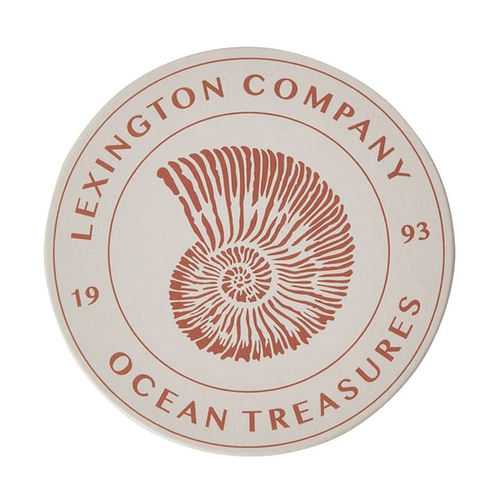 Ocean Treasures glassunderlag 6-pack, Blue Lexington
