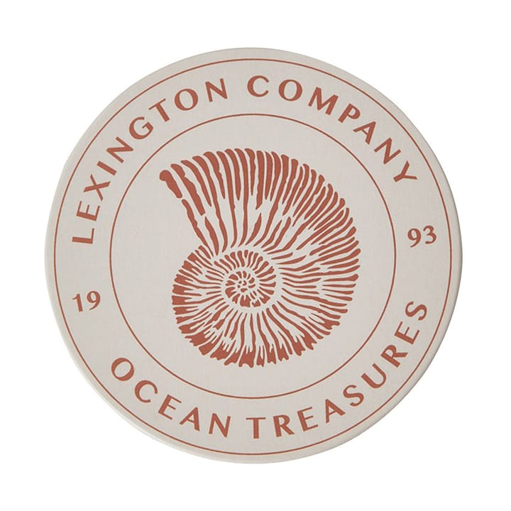 Ocean Treasures glassunderlag 6-pack, Blue Lexington