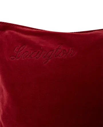 Organic Cotton Velvet putetrekk 50 x 50 cm - Red - Lexington
