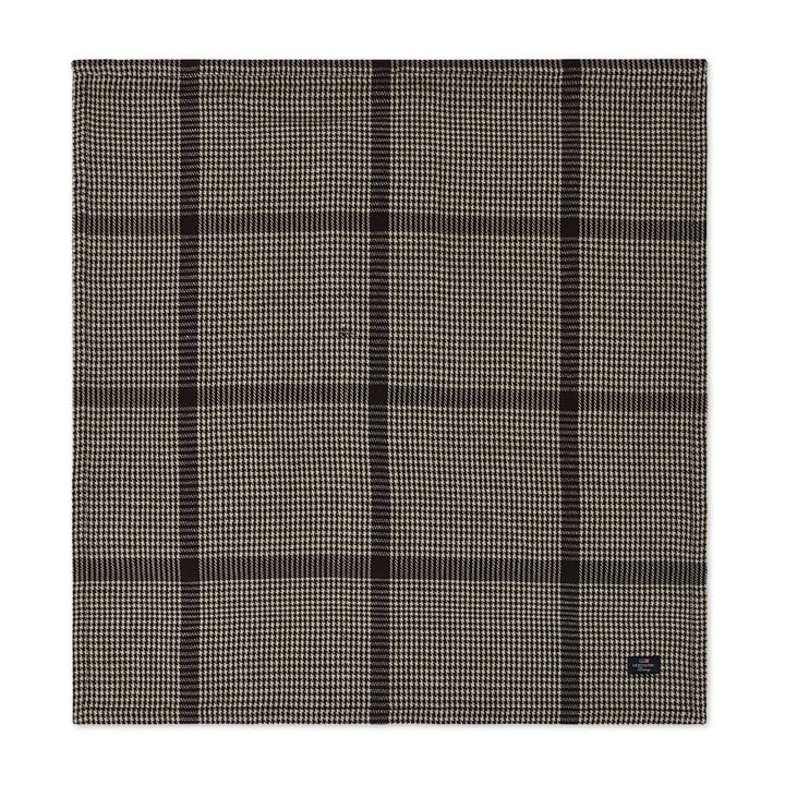 Pepita Check Cotton Linen tygservett 50x50 cm, Dark gray-beige Lexington