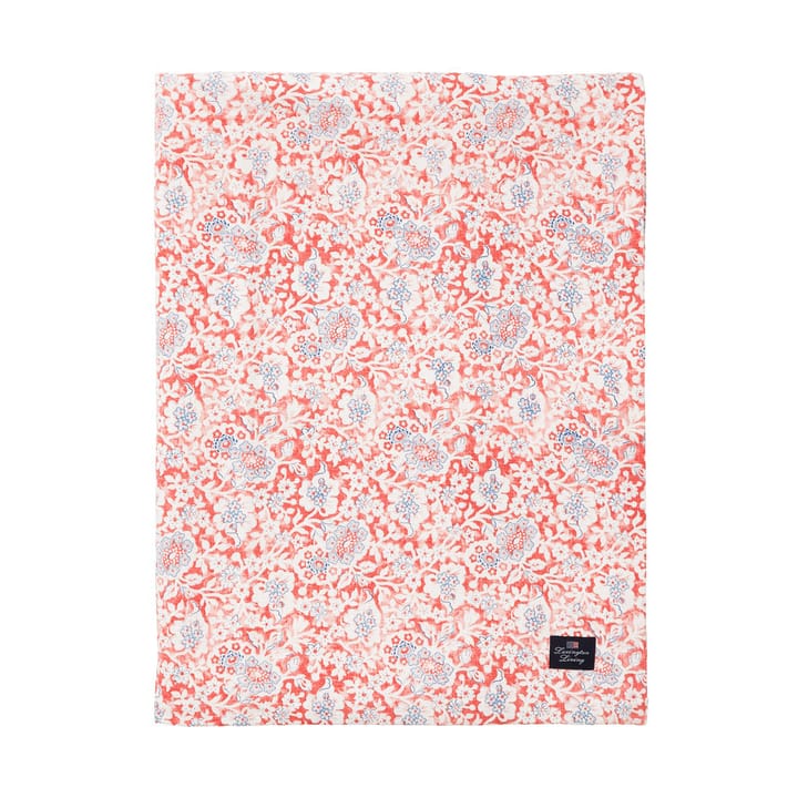 Printed Flowers Recycled Cotton bordduk 150x250 cm, Coral Lexington