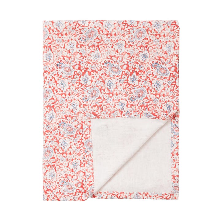 Printed Flowers Recycled Cotton bordduk 150x250 cm, Coral Lexington