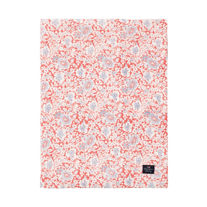 Printed Flowers Recycled Cotton bordduk 150x350 cm, Coral Lexington