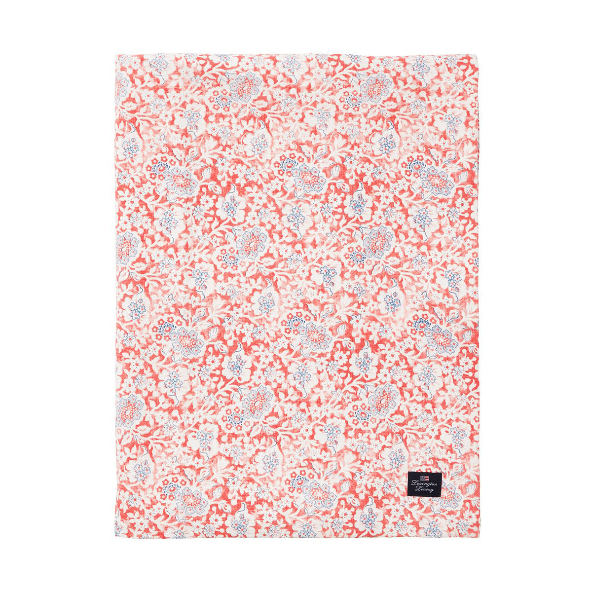 Lexington Printed Flowers Recycled Cotton bordduk 150×350 cm Coral