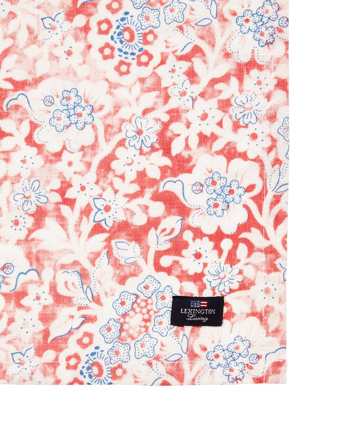 Printed Flowers Recycled Cotton stoffserviett 50x50 cm, Coral Lexington