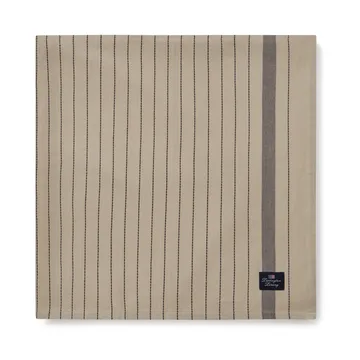 Striped Organic Cotton duk 150 x 250 cm - Beige-dark gray - Lexington