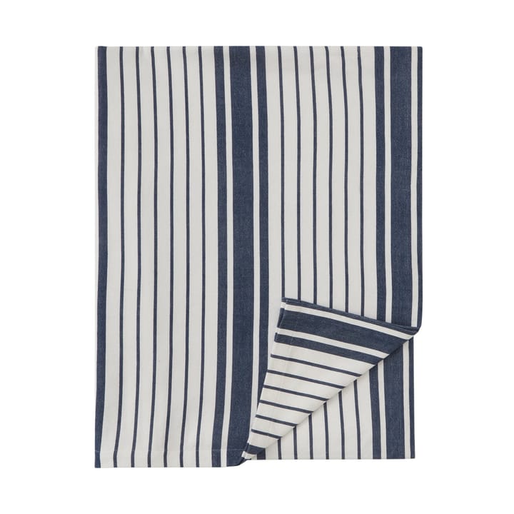 Striped Organic Cotton duk 150 x 350 cm, Navy Lexington