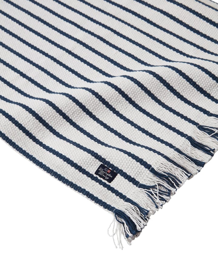 Striped Recycled Cotton bordbrikke 40x50 cm, Navy Lexington