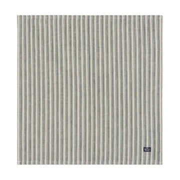 Stripete linservietter - Green-lys beige, 50x50 cm - Lexington