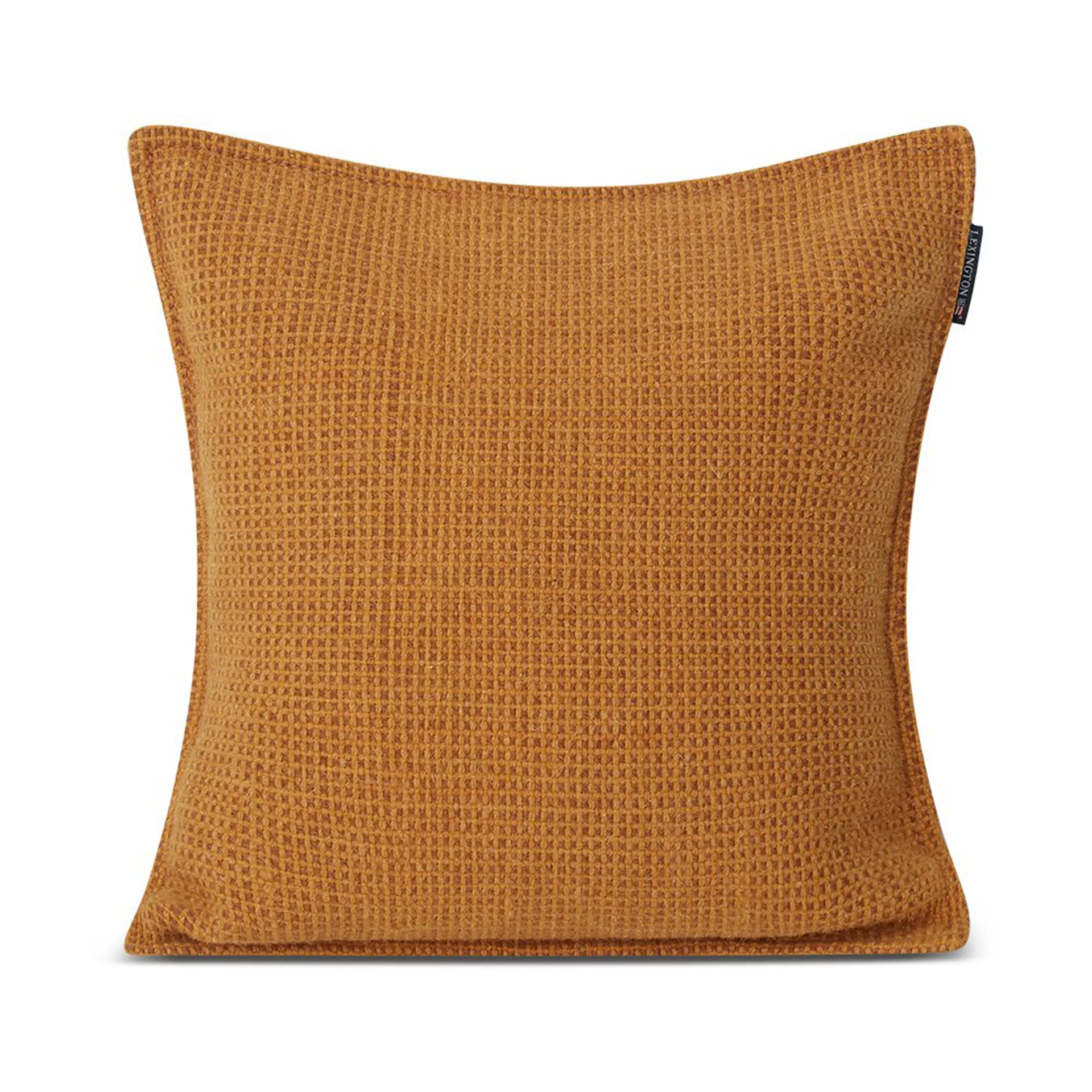 Structured Wool Cotton miks putetrekk 50 x 50 cm, Mustard Lexington