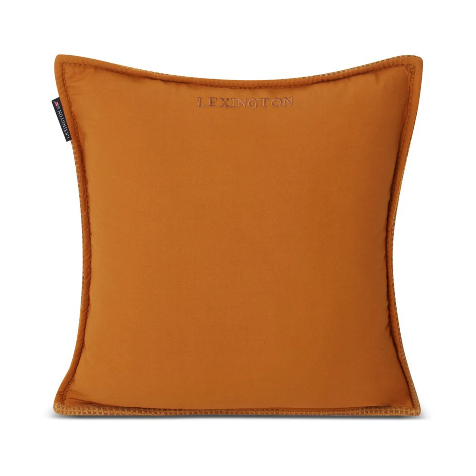Structured Wool Cotton miks putetrekk 50 x 50 cm, Mustard Lexington