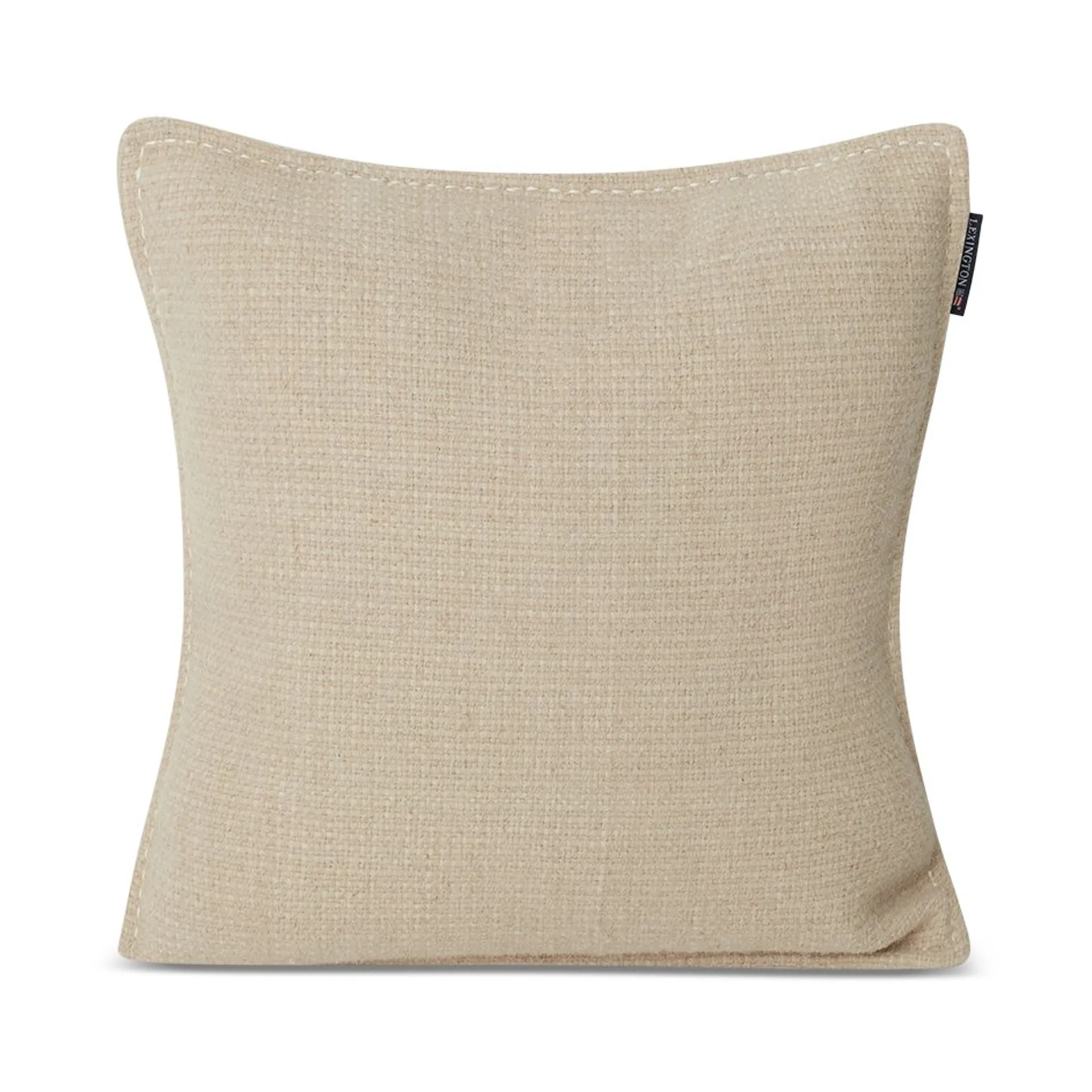 Structured Wool Cotton miks putetrekk 50 x 50 cm, Off-white Lexington
