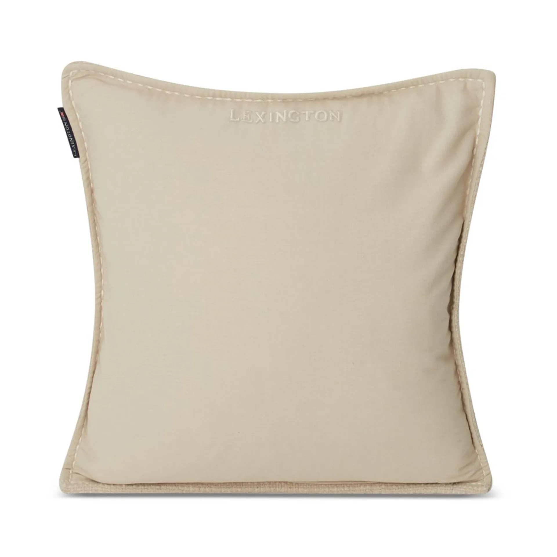 Structured Wool Cotton miks putetrekk 50 x 50 cm, Off-white Lexington