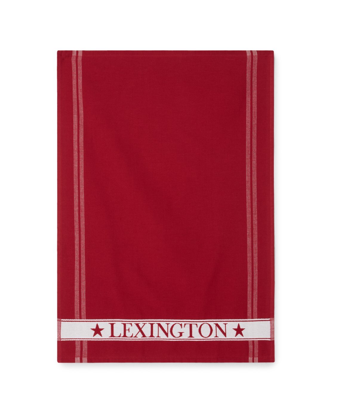 Lexington Terry kjøkkenhåndkle m. stripe 50x70 cm Rød-hvit