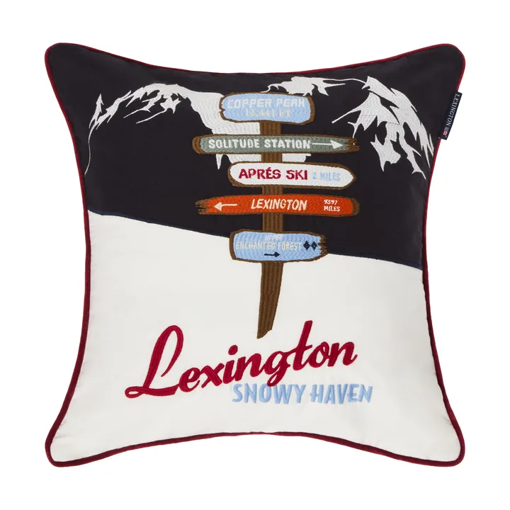 The Sign putetrekk - Navy-white-multi, 50x50 cm - Lexington