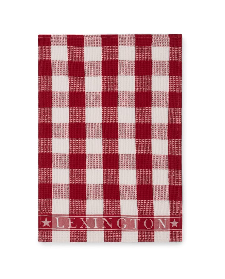 Waffle kjøkkenhåndkle 45x70 cm, Rød-hvit Lexington