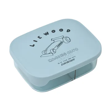 Arthur Tritan matboks 13,5x17 cm - Race cars-Beach blue - Liewood