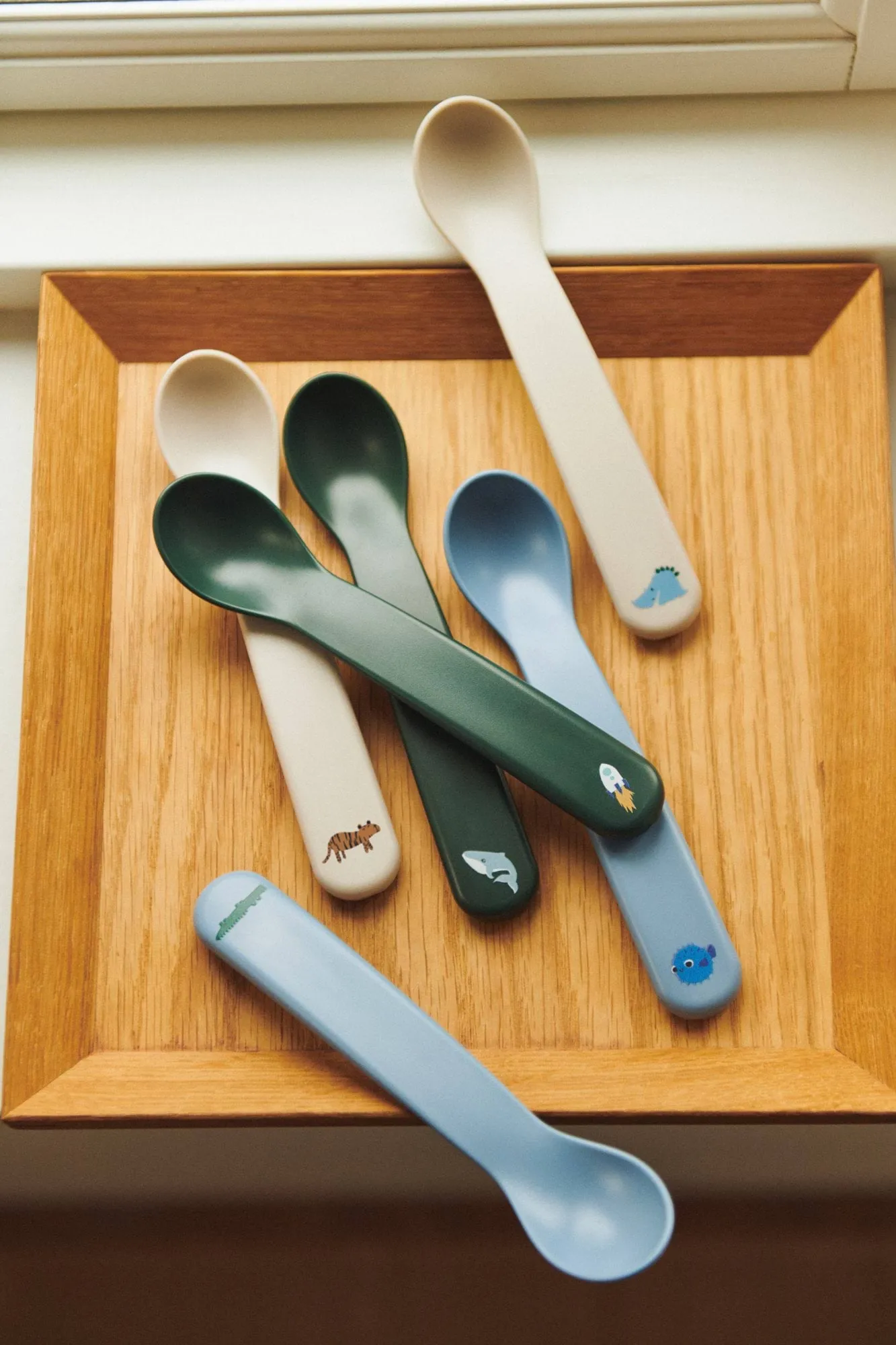 Auste skje 6-pakning, Beach Blue Mix Liewood
