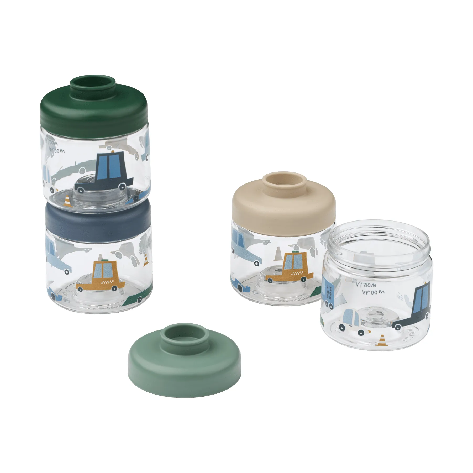 Dominique barnematglass 100 ml 4-pakning, Cars-Sandy Liewood