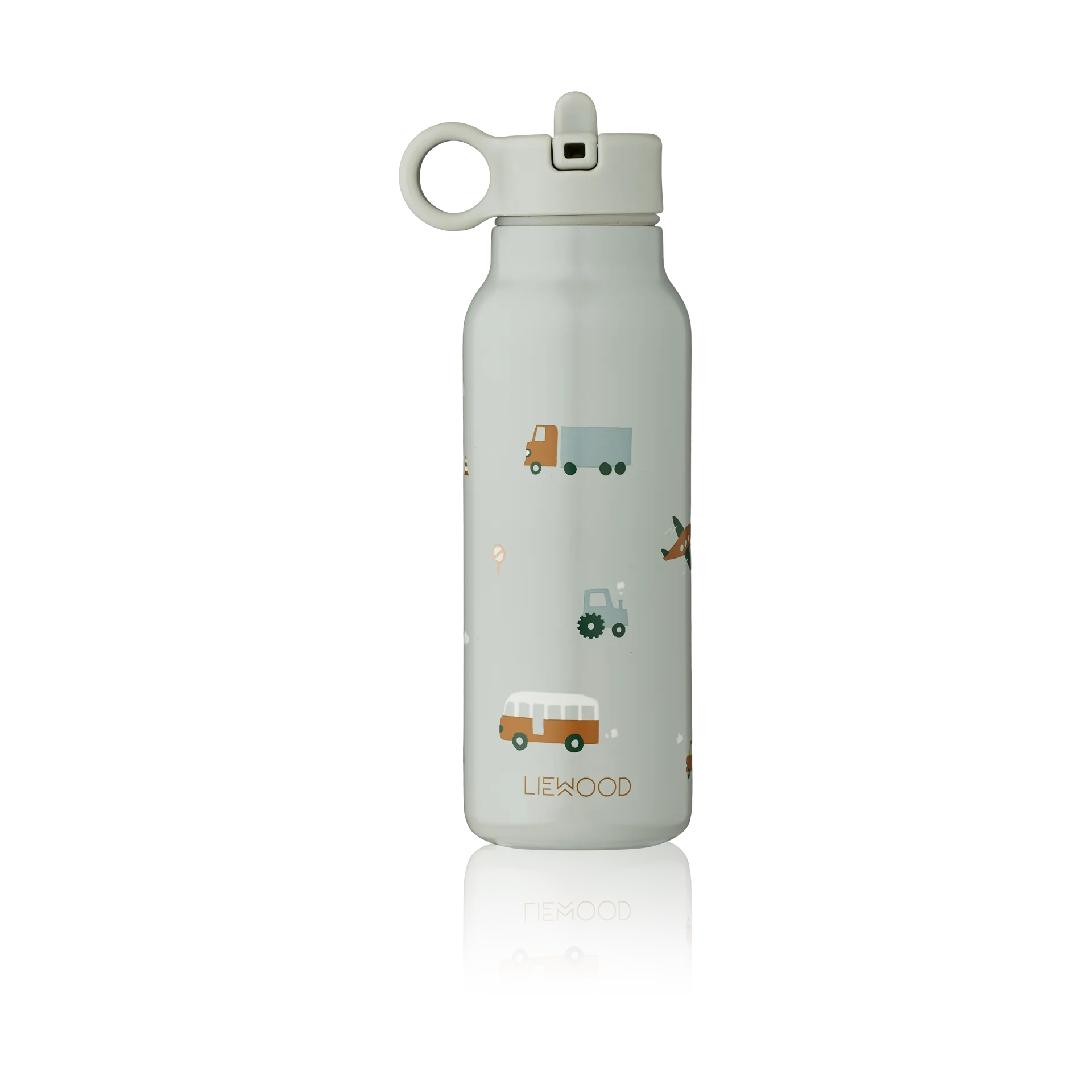Falk vannflaske 35 cl, Vehicles-dove blue mix Liewood