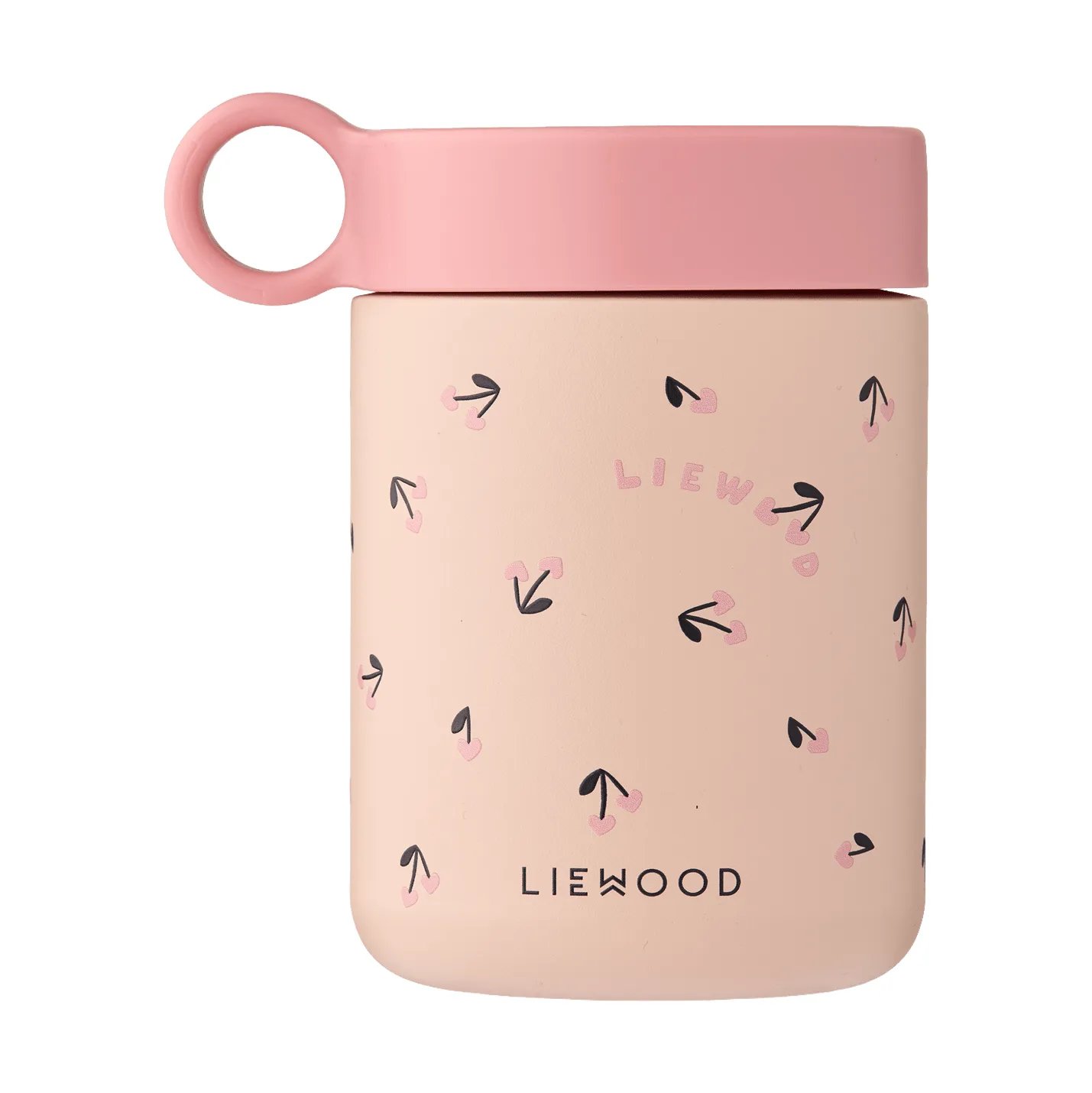 Kiani printed termos, Mini cherry heart-rosey Liewood