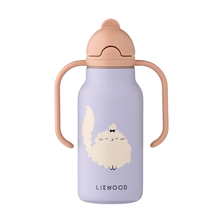 Kimmie vannflaske 25 cl - Cat-Warm lilac - Liewood