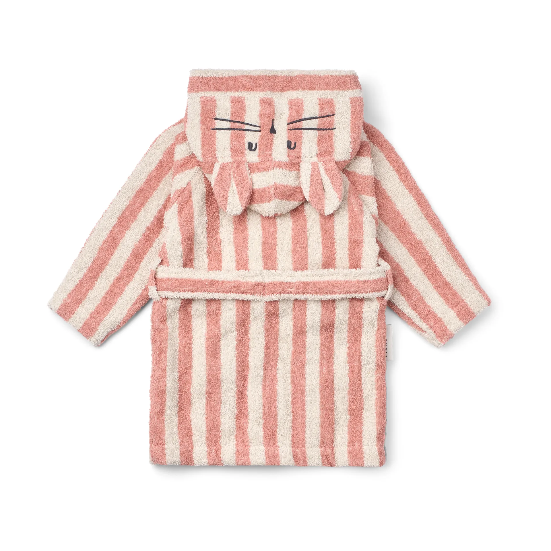 Lily badekåpe coral blush creme de la creme stripe, 1–2 år Liewood